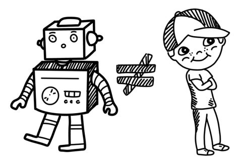 robot-i-człowiek